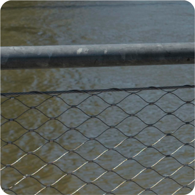 Waterfront railing detail